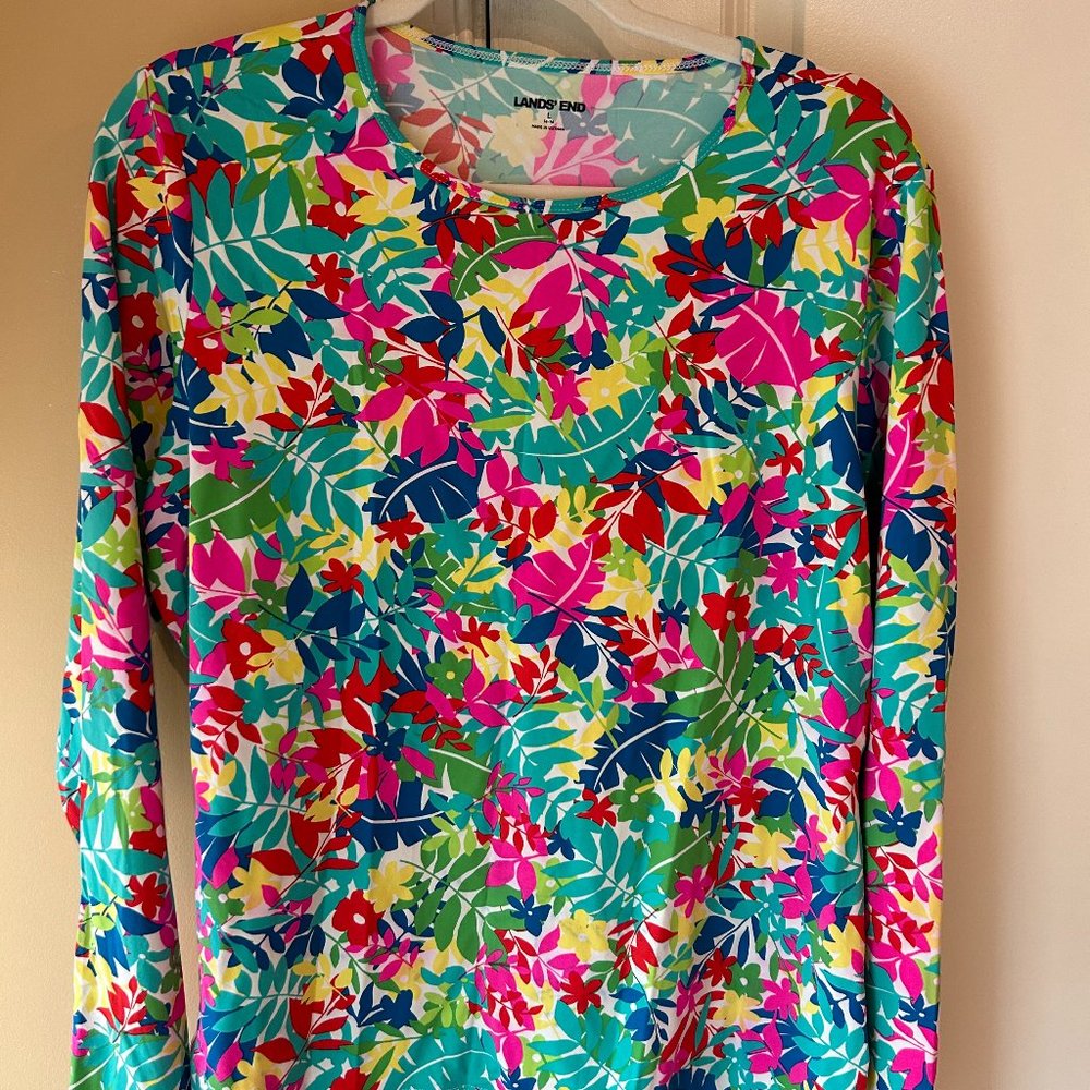 Lands' End Rash Guard swim shirt